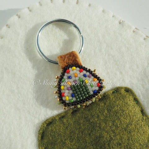 Rainbow Sprinkle Onigiri Keychain
