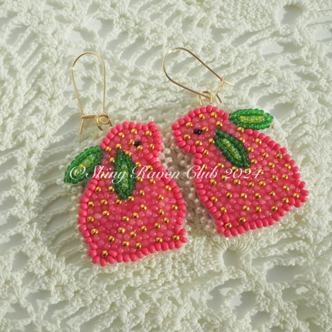 Pink Strawbunny Earrings