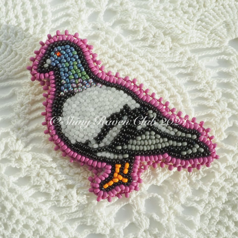 Pigeon Brooch